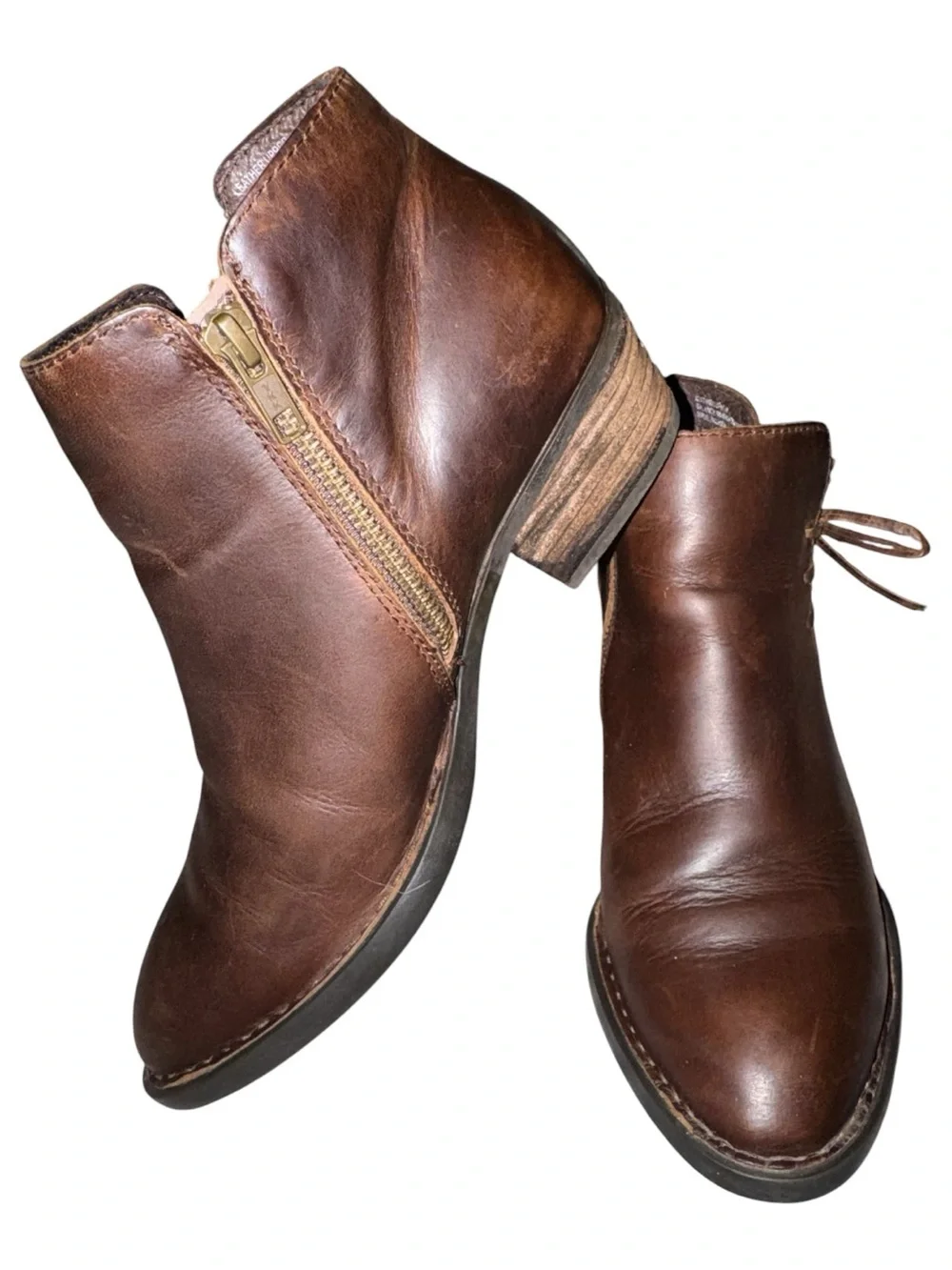 Women’s Born Bowlen Brown Leather Ankle Boots size 7.5